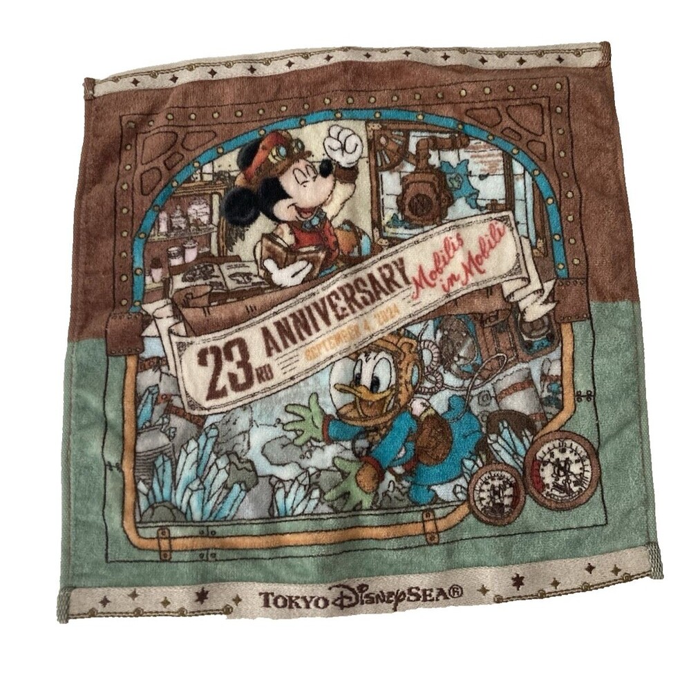 Tokyo Disney Sea Resort 23rd Anniversary 20,000 Leagues Under The Sea Mini Towel